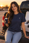 Solid Navy Triblend model