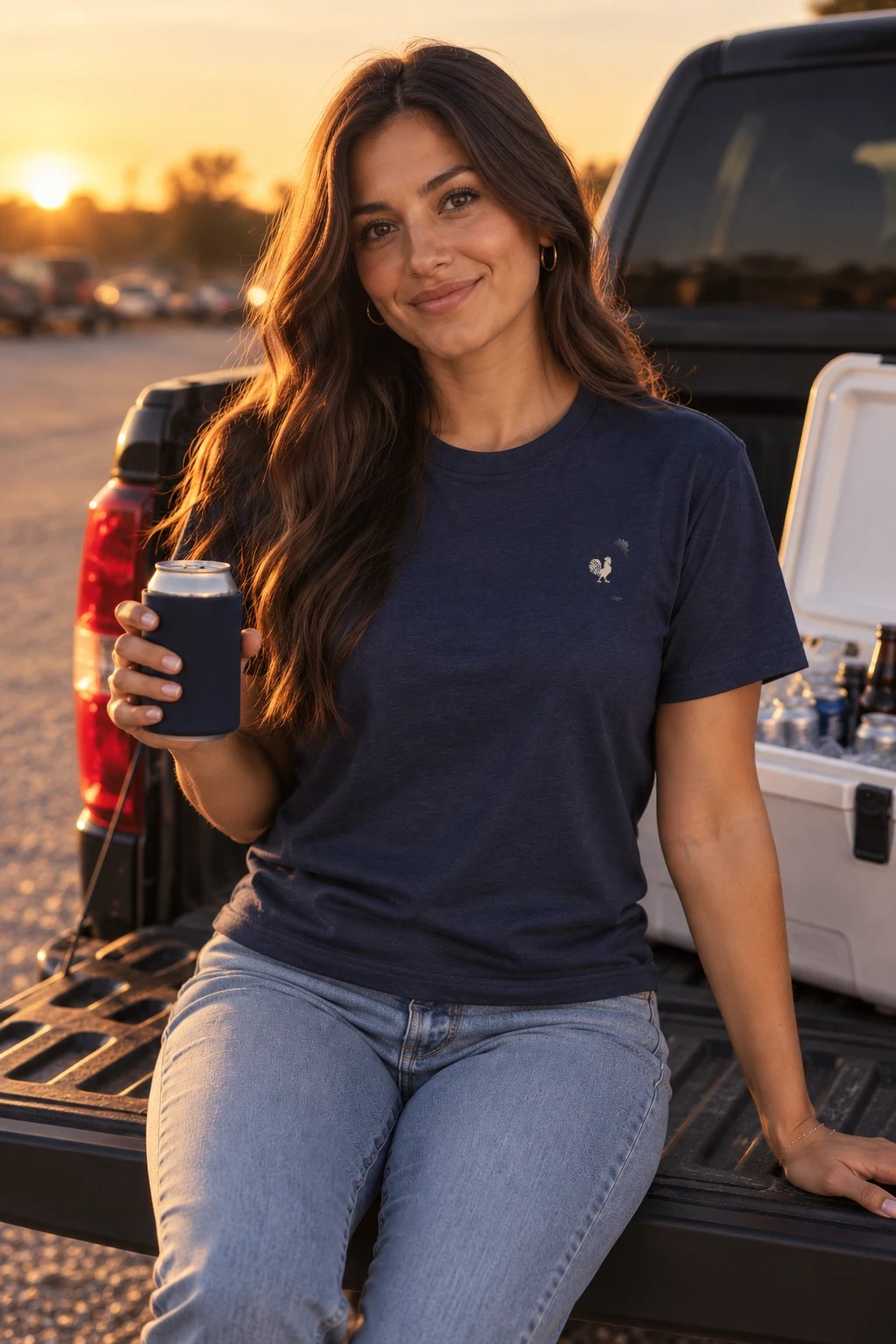 Solid Navy Triblend model
