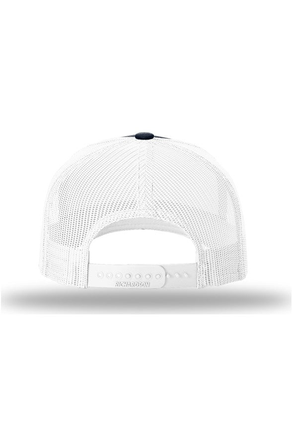 Navy/ White back
